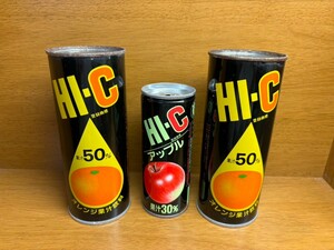 【状態良好】HI-C オレンジ アップル 昔懐かしいレトロ缶 昭和レトロ 当時物 その他レトロ商品出品中