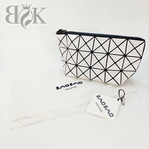 未使用品 イッセイミヤケ バオバオ 化粧ポーチ ミニバッグ アクセサリーケース 白×黒 BAO BAO ISSEY MIYAKE ★