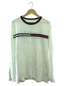 TOMMY HILFIGER◆長袖Tシャツ/XL/コットン/WHT