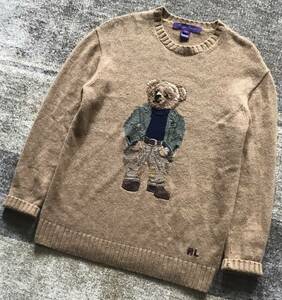 別格のポロベア ★ RALPH LAUREN COLLECTION ★ ラルフローレンコレクション ベッドフォードベア クマ 熊 ニット セーター S