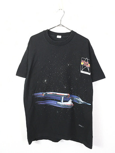 古着 90s USA製 STAR TREK スタートレック 「25th Anniversary」 宇宙船 SF ドラマ ムービー Ｔシャツ XL 古着