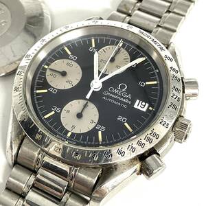 ジャンク『OMEGA SPEEDMASTER Cal.1155 クロノグラフ デイト』オメガ スピードマスター オートマチック 自動巻 現状品 D-4695