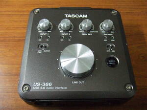 i258 TASCAM タスカム US-366 オーディオインターフェース 音楽 機材 中古　本体のみ　未確認　現状品