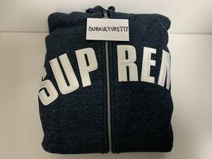 【ほぼ新品】SUPREME シュプリーム‘Arc Logo Thermal Zip Up’アーチロゴ サーマル ジップパーカー Heather霜降り XL