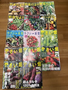 野菜だより　4冊　やさいの時間4冊　やさい畑6冊　合計14冊　図書館廃棄本　付録付き　カレンダー無し