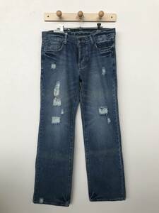 新品タグ付き Abercrombie＆Fitch BAXTER LOWRISE SLIMBOOT アバクロンビー＆フィッチ メンズ ユーズド加工デニム size W36