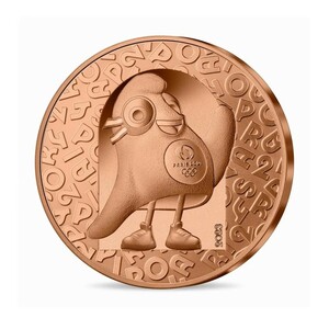 2023 パリ2024 オリンピック マスコット フリージュ 1/4ユーロ 銅貨