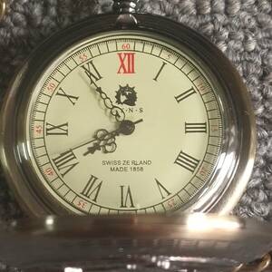  4~DM8311 中国骨董品 人間国宝 銅制 極細工『ブロンズの懐中時計は手作りです』 風水開運 古賞物 傳世家珍 置物