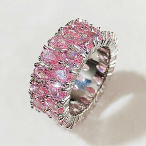 ピンク・ジルコン・リング＋ピンクの宝石のリング 在庫確認してからご入札ください。販売元が販売を終了している時があります。
