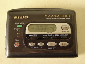 AIWA HS-JS560 ポータブルラジオカセットレコーダー ラジオ受信確認済 送料185円～