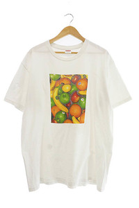 シュプリーム SUPREME 19SS Fruit Tee フルーツ プリント 半袖 Tシャツ L 白 ホワイト ブランド古着ベクトル ☆AA★ 230701/103 メンズ