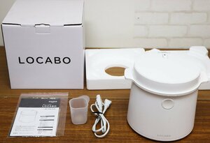 M◇中古品◇LOCABO/ロカボ 糖質カット炊飯器 JM-C20E-W FORTYFOUR 糖質カット炊飯2合/通常・玄米炊飯5合 箱/取扱説明書付 ※しゃもじ欠品