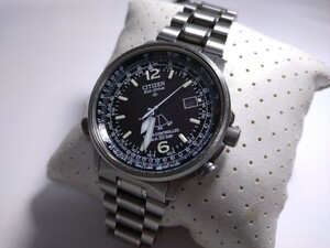 ▲稼働 ジャンク？▲シチズン CITIZEN【プロマスター】H411-T003745 チタン製 ソーラー電波 メンズ腕時計 エコドライブ▲発送60