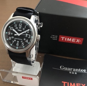 日本 限定 TIMEX CAMPER SS 黒 STEEL 稼動品 ミリタリー ウォッチ 生産終了 MK1 軍用 時計 や アメリカ ブランド 好きに も TW2R58300 JP
