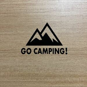 102. 【送料無料】GO CAMPING! 山 カッティングステッカー キャンプ