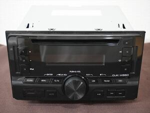 (良品) ダイハツ純正(KENWOOD) CDデッキ CD/AUX/USB端子 FM/AMラジオ CUK-W66D 08600-K9031 ステアリングスイッチ対応品 iPod/iPhone接続