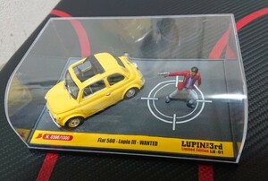 ルパン三世 1/43 Fiat500 1000台限定 ミニカー&ミニフィギュア