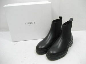 新品 定価42900円 PELLICO SUNNY ペリーコサニー PM21-0027 LOTUS サイドゴア ブーツ 黒 ブラック サイズ35