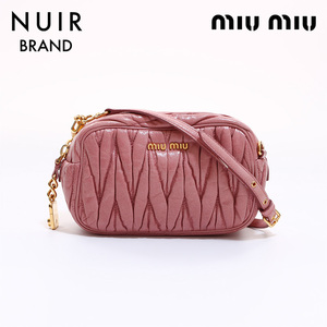 ミュウ ミュウ Miu Miu ショルダーバッグ マトラッセミニ ピンク