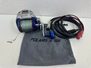 E223-Y31-1105 アルファタックル　alpha tackle　POLARIS iv500B　ポラリスiv500B　電動リール　釣り具　船釣り 現状品①