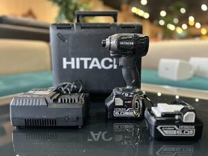 ★ 日立工機 Hitachi コードレス インパクトドライバ WH18DDL2 2LYPK ブラック 本体 バッテリー×2 充電器セット！！ 18V 6.0Ah 電動工具