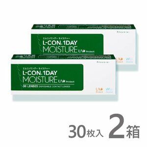 エルコンワンデーモイスチャー 2箱 30枚入 コンタクトレンズ 1day コンタクト ワンデー