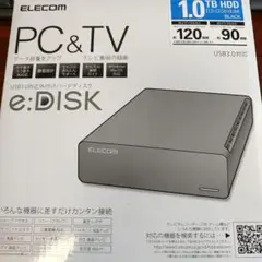 エレコム 外付けハードディスク 1TB ブラック ELD-CED010UBK