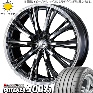 新品 アクア スイフト 205/40R17 ブリヂストン ポテンザ S007A レオニス RT 17インチ 6.5J +42 4/100 サマータイヤ ホイール 4本SET