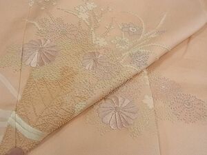 平和屋川間店■訪問着　中国三大刺繍　相良刺繍　花熨斗文　着丈156.5cm　裄丈62.5cm　正絹　逸品　B-wt6684