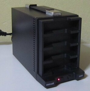 3471 マクセル ハードディスクケース 4ベイ 業務用小型 RAID BOX IVDRX-4XRAID.N USB3.0 eSATA