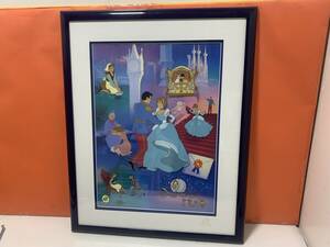 6043◆Disney　ディズニー　シンデレラ　セル画　50周年　ANIMATION ART　EDITION SIZE　1500　サイズ約61.5ｃｍ×77ｃｍ【写真追加あり】