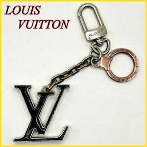 LOUISVUITTON ルイヴィトン ルイ・ヴィトン ポルトクレ イニシャルLV キーホルダー キーリング ブラックM66269 ユニセックス