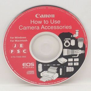 Canon How to Use Camera Accessories CT0-7255-000 CD-ROM キャノン 管17100