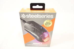 【新品】 SteelSeries スティールシリーズ ゲーミングマウス 有線 8500dpi 6ボタン AEROX 3 Black 62599 (国内正規品)