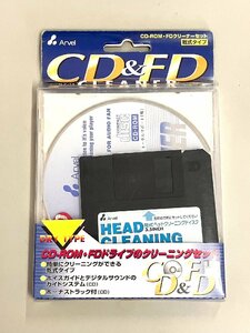 2YXS574★現状品★Arvelアーベル CD＆FDクリーナー/CD-ROM・FDクリーナーセット/乾式タイプ
