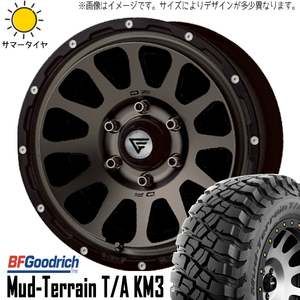 265/65R17 Hilux サーフ プラド BFGoodrich KM3 デルタフォース 17インチ 8.0J +20 6H139.7P サマータイヤ ホイールセット 4本