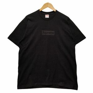SUPREME シュプリーム Tonal Box LogoTee トーナルボックス ロゴ Tシャツ 半袖 ブラック サイズ L 正規品 / 34265