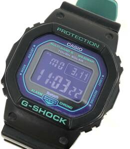 T03/076 CASIO カシオ G-SHOCK ジーショック アクセサリー 3461 GW-B5600 ラバーベルト デジタル 時計 腕時計 パープル/グリーン　エヴァ