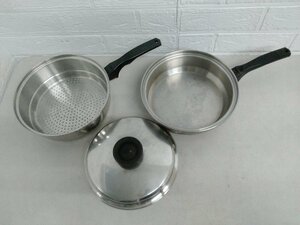 INKOR インコア フライパン 5-PLY COOKWARE T304 片手鍋 スチーマー 蓋 小フライパン