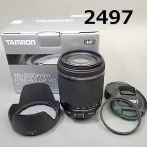 FK-2497◆TAMRON NIKON用　AFレンズ　18-200mm F/3.5-6.3 AF動作OK 簡易動作OK 美品 20240324