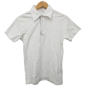 ポールスミス PAUL SMITH 白 ポロシャツ 半袖 カットソー S ホワイト IBO46 0125 メンズ