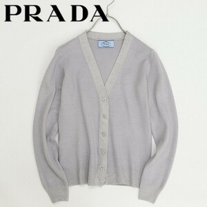 国内正規品◆PRADA プラダ ウール Vネック ニット カーディガン 38