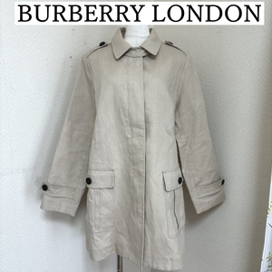BURBERRY LONDON バーバリー　レディース リネン スプリングコート ベージュ 44号