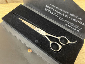 天洋 G シザー ケース付き 美容師 理容師 美容室 全長約15.5ｃｍ Tenyo ハサミ 現状品 レタパ対応 札幌市手稲区