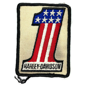 ハーレー・ダビッドソン ナンバーワン ビンテージ パッチ Harley Davidson #1 Vintage Patch バイカー HARLEY-DAVIDSON AMF Biker No1