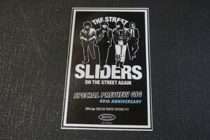 記念品 The Street Sliders 40th ANNIVERSARY SPECIAL PREVIEW GIG 2023.4.28豊洲PIT 来場記念ステッカー ザ・ストリート・スライダーズ