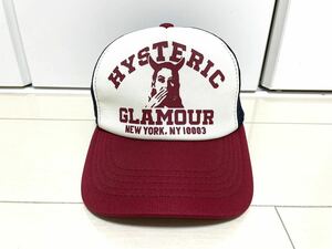 HYSTERIC GLAMOUR ヒステリックグラマー　 希少 　レア 　人気　入手困難　メッシュ キャップ　ガール柄 　NO120122