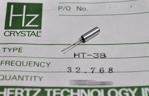ヘルツ HT-38 水晶振動子 (32.768KHz) [10個組]【管理:SA1213】