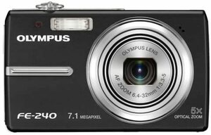 OLYMPUS デジタルカメラ CAMEDIA (キャメディア) FE-240 ブラック(中古品)