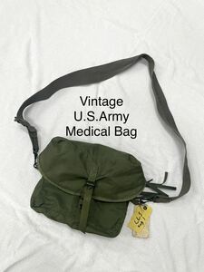 実物U.S.Army Medical Bag アメリカ軍 メディカルバックVintageメッセンジャー BriefingブリーフィングMISヘルメットSFショルダー ボディ